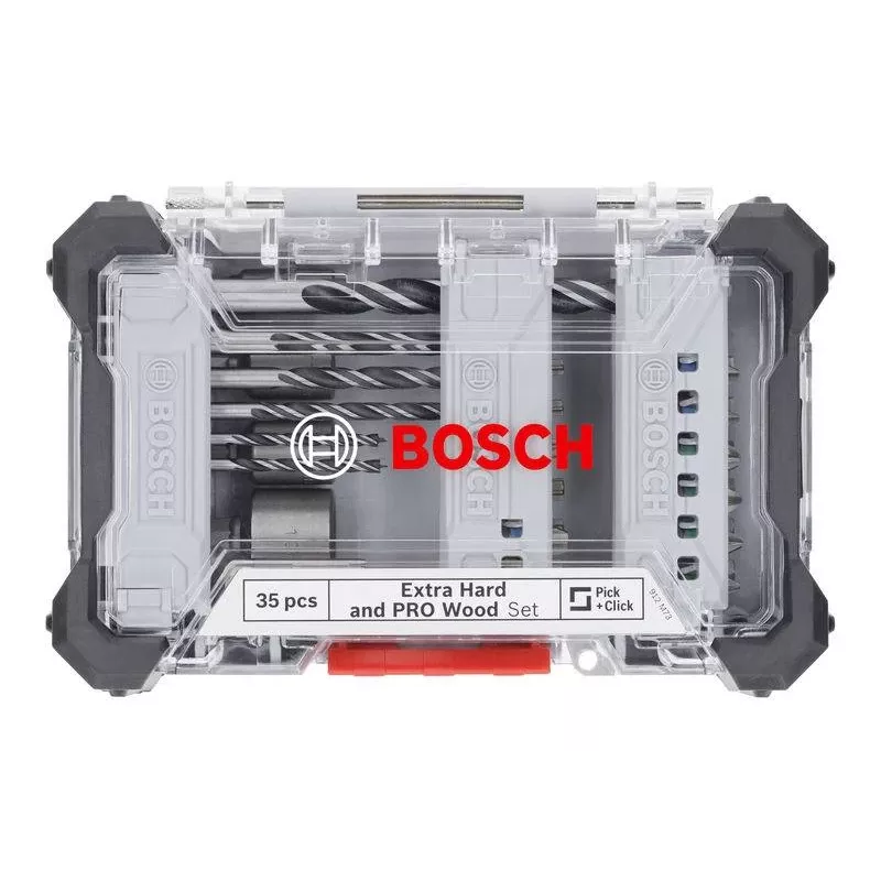 Bosch Extra Hard and PRO Wood Bohrer- und Bit-Set 35-teilig (2607017730)