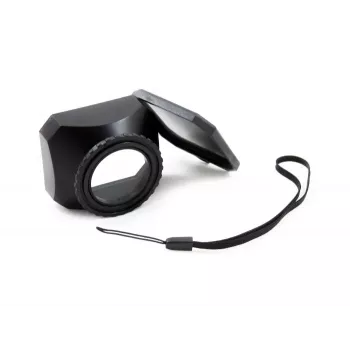 JJC Vented Screw-On Lens Hood für 30mm Filtergewinde - Schwarz