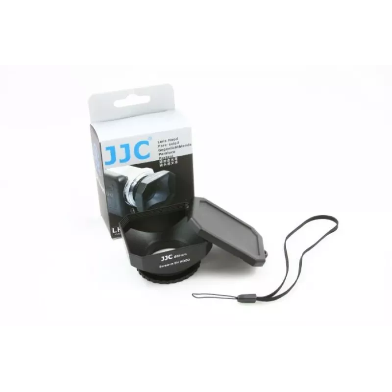 JJC Vented Screw-On Lens Hood für 30mm Filtergewinde - Schwarz