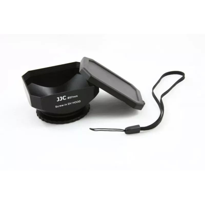 JJC Vented Screw-On Lens Hood für 30mm Filtergewinde - Schwarz