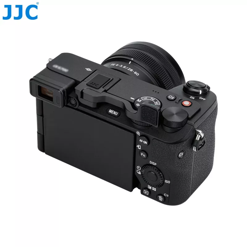 JJC TA-A6700 Daumenstütze für Sony A6700 Kamera – Aluminiumlegierung, Blitzschuh-Montage, Daumenauflage