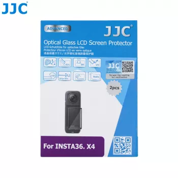 JJC 2x Tempered Glass Screen Protector 9H für Insta360 X4 (GSP-X4K2)