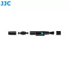 JJC Objektiv-Reinigungsstift mit Kohlenstoffspitze und einziehbarer Bürste für Kameraoptiken