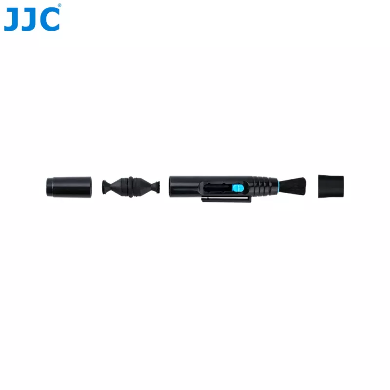 JJC Objektiv-Reinigungsstift mit Kohlenstoffspitze und einziehbarer Bürste für Kameraoptiken