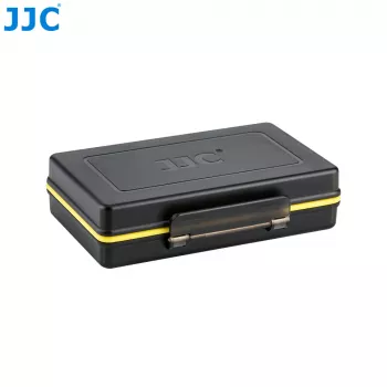 JJC Hartschalen-Aufbewahrungsetui für Insta360 X4/X3 – Akku- und Speicherkarten-Organizer (Schwarz)