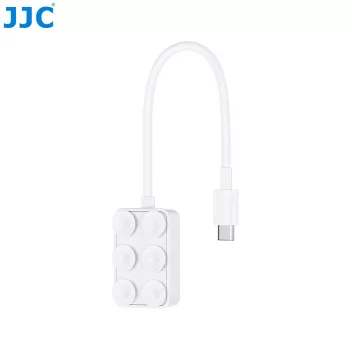 JJC PDB-UC USB-C Micro SD Kartenleser mit 2x USB-C Anschlüssen, Space Gray