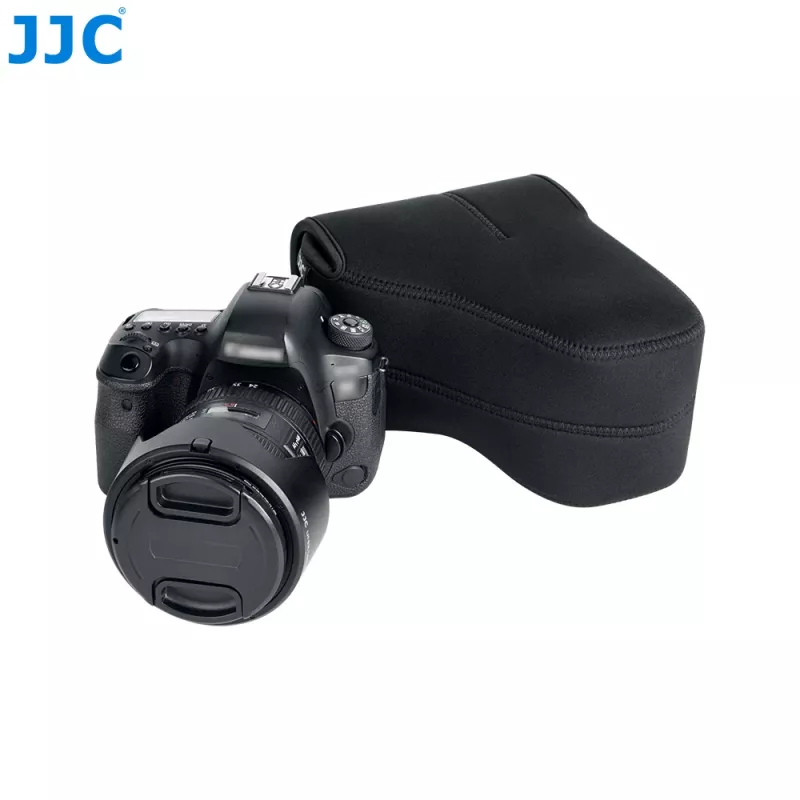JJC Neopren-Kameratasche für große DSLR mit Objektiv - Schwarz (OC-MC3BK)