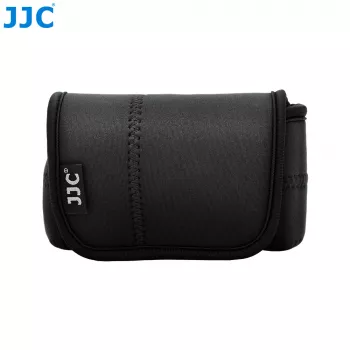 JJC OC-S3BK Neopren-Kameratasche für DSLR/Spiegellose mit langem Objektiv, Schwarz