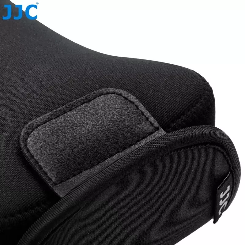 JJC OC-S3BK Neopren-Kameratasche für DSLR/Spiegellose mit langem Objektiv, Schwarz