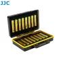 JJC Batterie-Aufbewahrungsbox für 16x AAA-Batterien - Transparentes PP-Kunststoff
