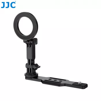 JJC HG-CS1 Erweiterungshalterung für DJI Osmo Pocket 3 mit Magsafe-Halterung, 1/4 inch-Gewinde, Kaltgeräteschuh, Aluminiumlegierung, Schwarz