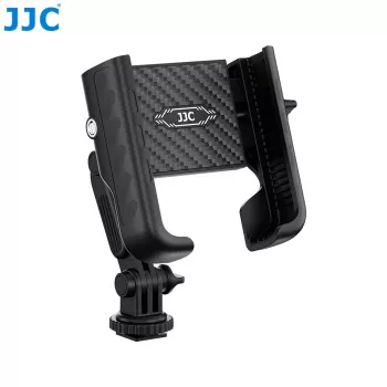 JJC PM-CS1 Adapterhalterung mit 1/4 inch-Gewinde für Telefon, Smartphone, GoPro, Standard-ISO-Hot-Shoe, Schwarz