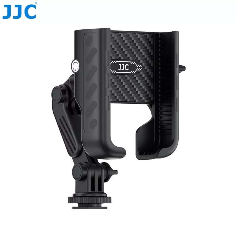 JJC PM-CS1 Adapterhalterung mit 1/4 inch-Gewinde für Telefon, Smartphone, GoPro, Standard-ISO-Hot-Shoe, Schwarz