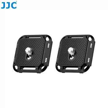 JJC 2x Schnellwechselplatte Arca Swiss 1/4 inch + Peak Design V3 für Kamera QR-PDK2