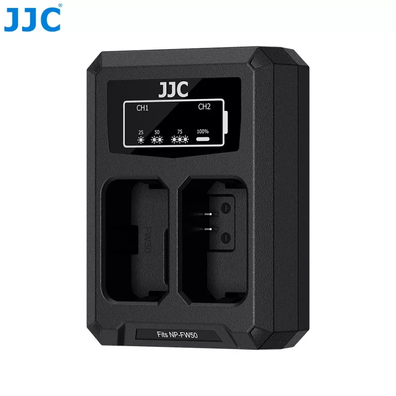 JJC Dual USB-C Ladegerät für Sony NP-FW50 (DCH-FW50TC)