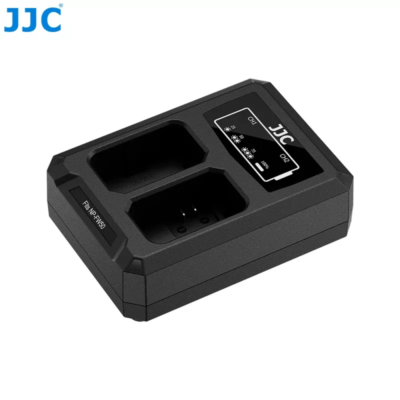 JJC Dual USB-C Ladegerät für Sony NP-FW50 (DCH-FW50TC)