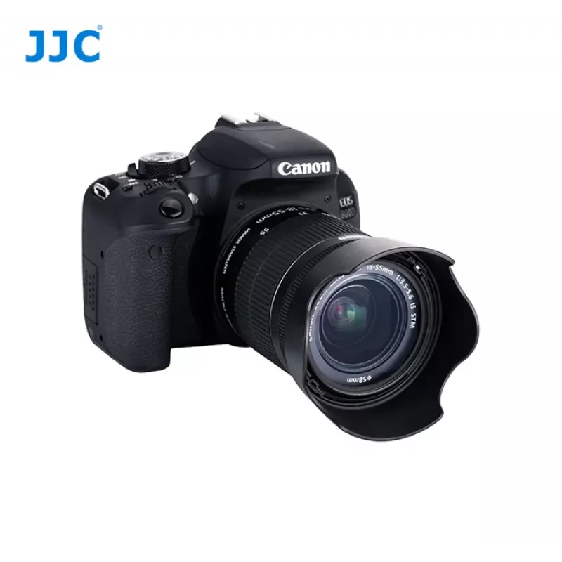 JJC Gegenlichtblende für Canon EW-63C - Tulpenform, Schwarz