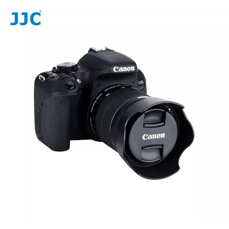 JJC Gegenlichtblende für Canon EW-63C - Tulpenform, Schwarz