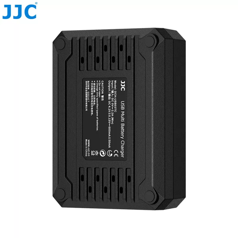 JJC Triple USB Battery Charger für Ricoh DB-120 (3 Slots) - DCH-DB120TC
