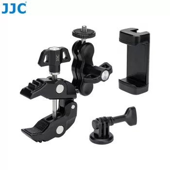 JJC Magic Arm Mounting Kit mit Klemme, Handyhalter und GoPro-Adapter - MFC-K1