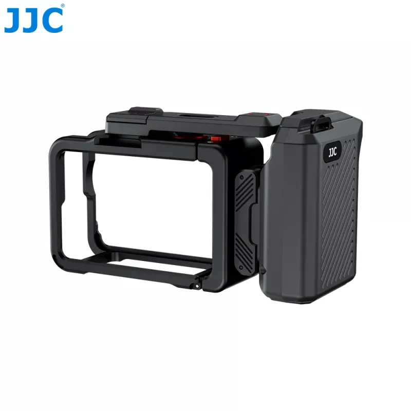 JJC SSK-OA6 Griff + Rahmenhalterung + Kaltgeräteschuh-Adapter für DJI Osmo Action 6