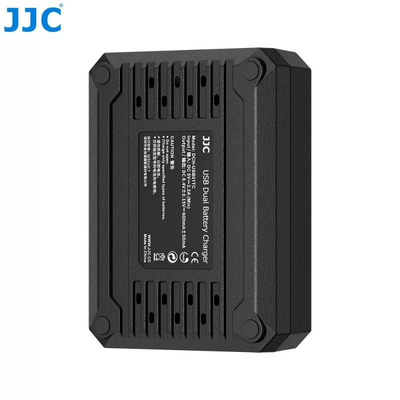 JJC Dual USB Ladegerät für Olympus BLS-1 BLS-5 BLS-50 Akkus