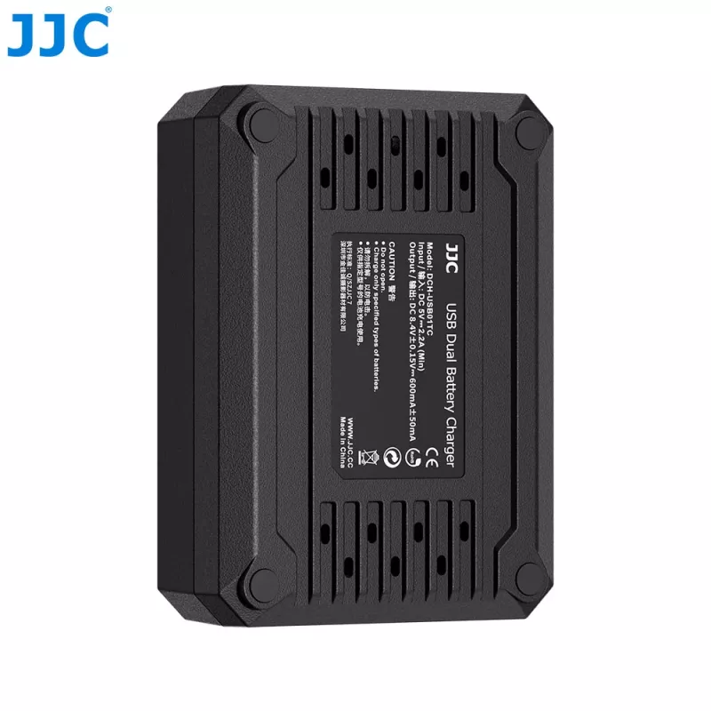 JJC Dual USB Ladegerät für Olympus BLS-1 BLS-5 BLS-50 Akkus