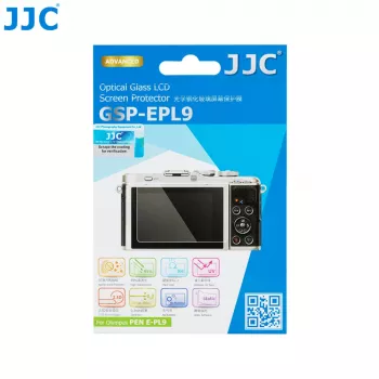 JJC Tempered Glass Screen Protector für Olympus PEN E-PL9 / E-PL10 (3.0 Zoll LCD)