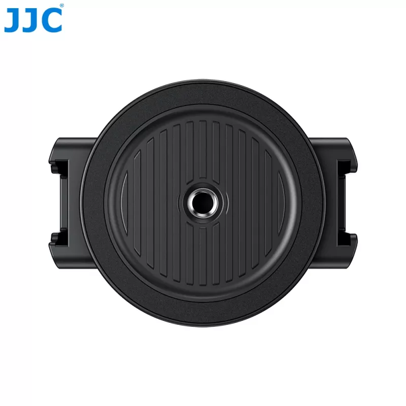 JJC MS-SPC1 Schwarzer Magnetischer Handyhalter mit 1/4 inch-Gewinde und 2 Kaltgeräteschuhhalterungen für iPhone MagSafe
