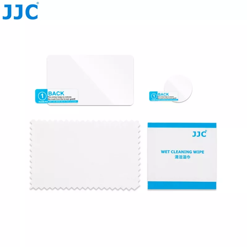 JJC GSP-GO3 Displayschutz- und Objektivschutz-Set aus gehärtetem Glas für Insta360 GO 3