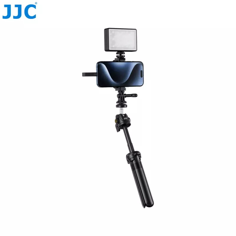 JJC SPC-S25 360° Stativhalterung für Smartphone, SSD und GoPro mit 1/4 inch-Gewinde und Arca-Swiss-Basis