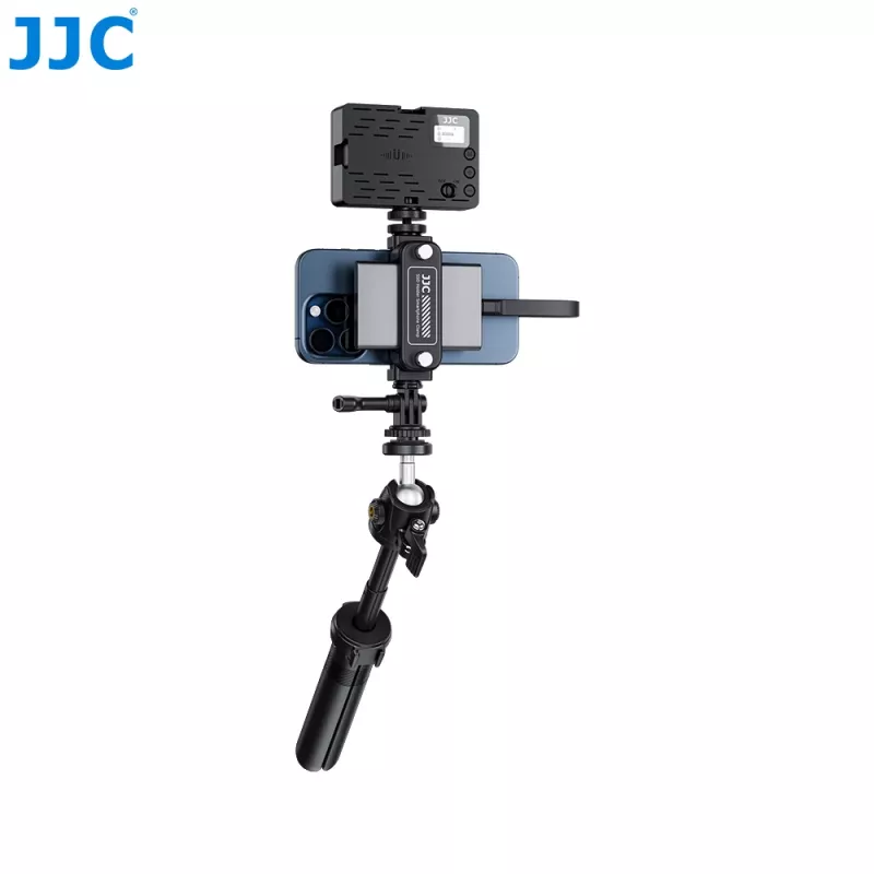 JJC SPC-S25 360° Stativhalterung für Smartphone, SSD und GoPro mit 1/4 inch-Gewinde und Arca-Swiss-Basis