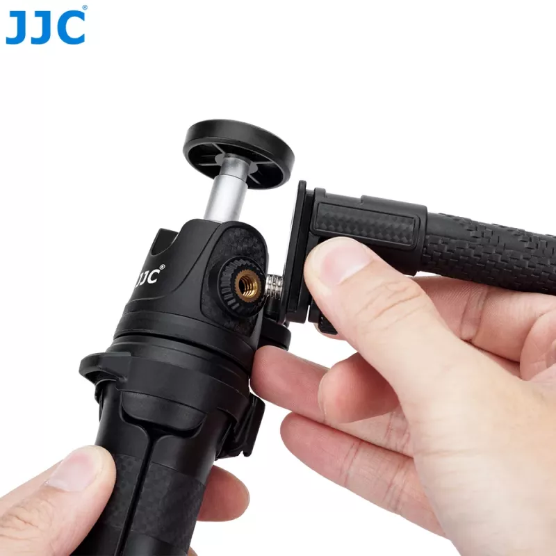 JJC Flexibler Schwanenhals-Verlängerungsarm mit 1/4 inch-Gewinde und Kaltgerätefuß - Schwarz