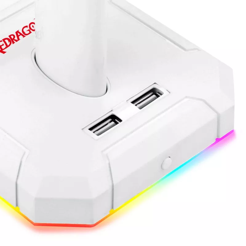 Redragon Scepter PRO HA300-W Gaming Headset Stand mit RGB-Beleuchtung, Weiß