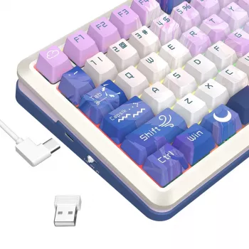 Redragon Flekact Pro K708AK-RGB-PRO Mechanische Gaming-Tastatur, Vollgröße, RGB-Hintergrundbeleuchtung, Blaue Schalter