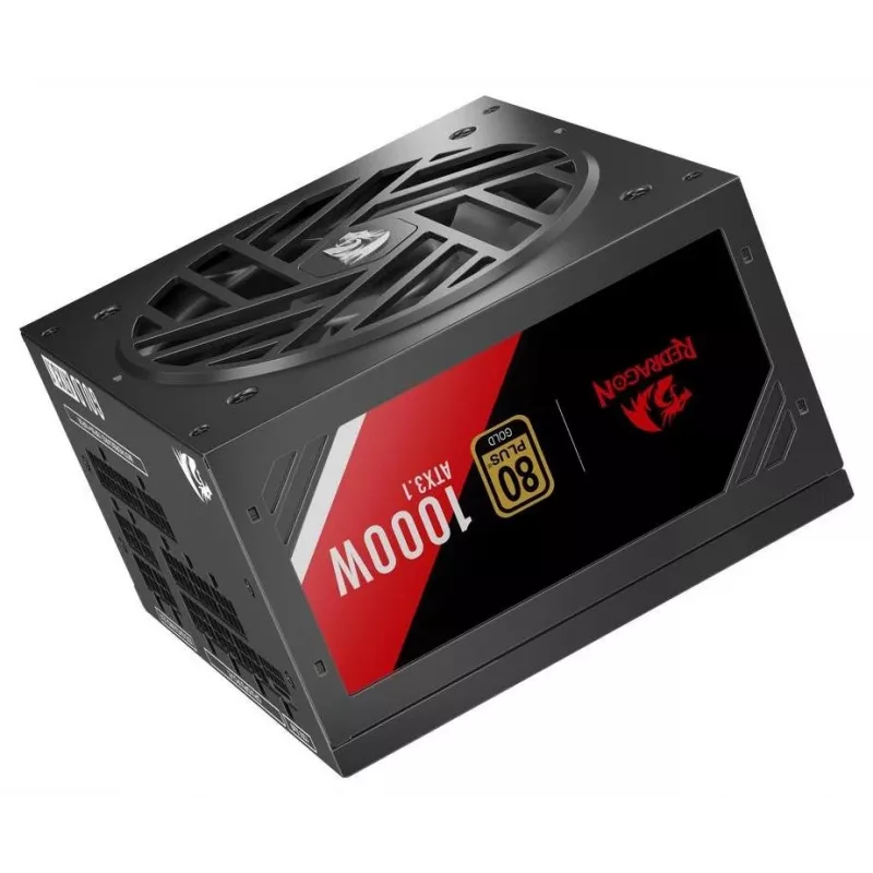 Redragon Master GC-MS03 1000W Netzteil, 80 PLUS Standard, ATX, nicht-modular, 120mm Lüfter, Schwarz