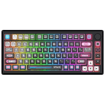 Redragon K732MC-RGB-PRO Uranus Pro 82 75% Mechanische Tastatur, Hot-Swappable, RGB, USB-C, Schwarz