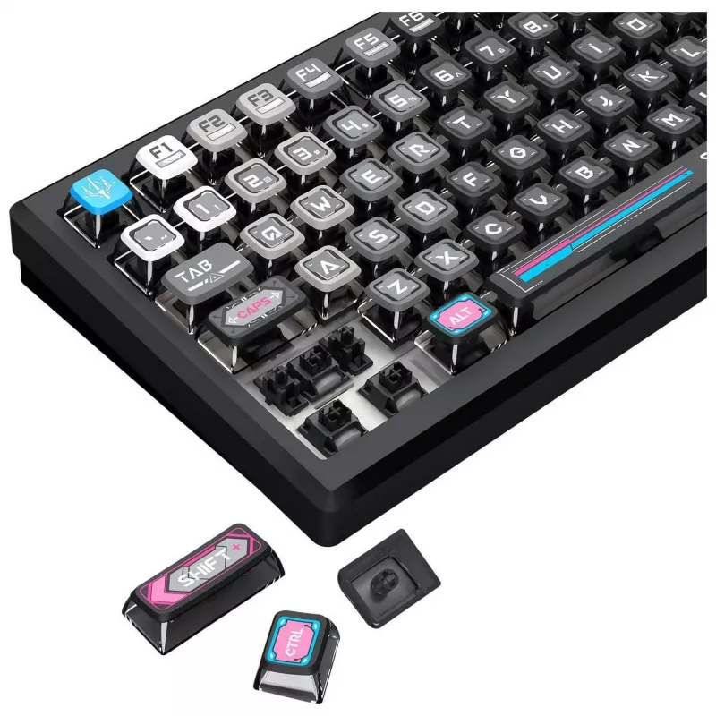 Redragon K732MC-RGB-PRO Uranus Pro 82 75% Mechanische Tastatur, Hot-Swappable, RGB, USB-C, Schwarz