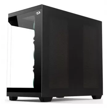 Redragon Vision ARGB GC-625-PRO Mid-Tower Gaming-Gehäuse, Schwarz, gehärtetes Glas, 4x120mm ARGB-Lüfter