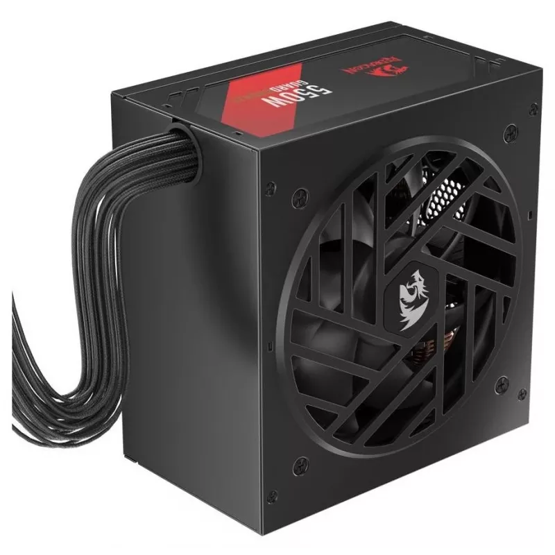 Redragon Guard GC-GU01 550W Netzteil, 80 PLUS Standard, Active PFC, nicht-modular, 120mm Lüfter, Schwarz