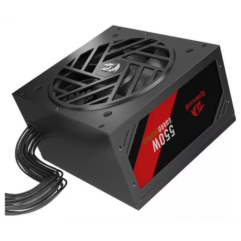 Redragon Guard GC-GU01 550W Netzteil, 80 PLUS Standard, Active PFC, nicht-modular, 120mm Lüfter, Schwarz