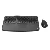 Redragon BS-7162 MAX kabelloses Set aus Tastatur und vertikaler Maus, 2,4 GHz, Schwarz