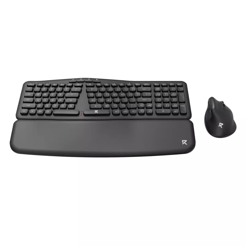 Redragon BS-7162 MAX kabelloses Set aus Tastatur und vertikaler Maus, 2,4 GHz, Schwarz