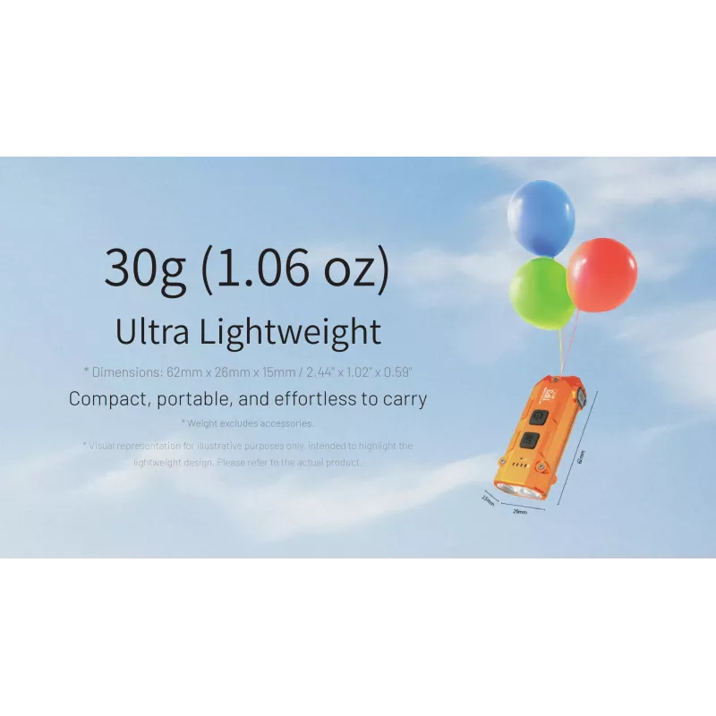 Nitecore TIP3 Schlüsselbund-Taschenlampe Orange 720 Lumen