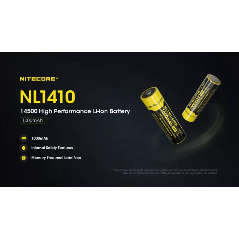 Nitecore NL1410 14500 1000mAh Li-Ion-Akku