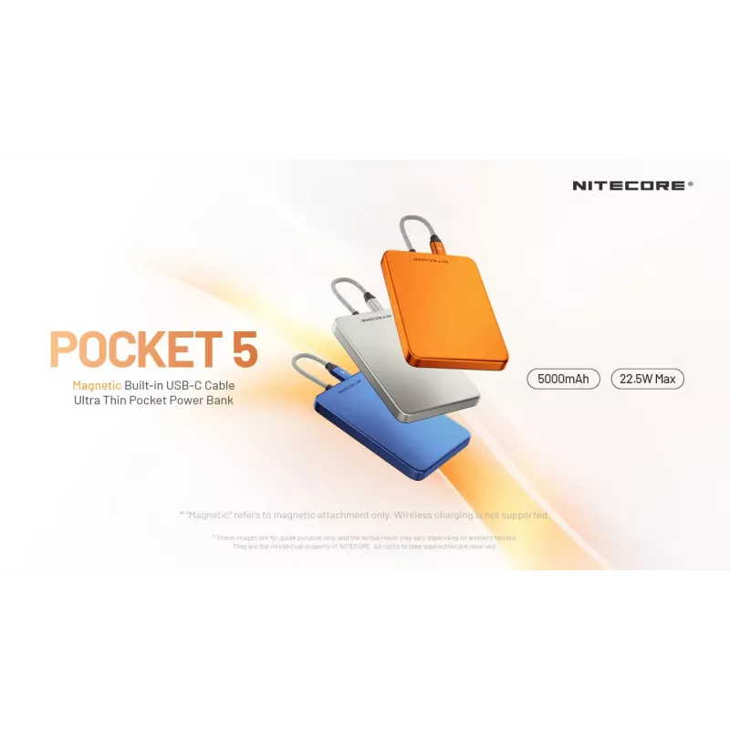 Nitecore Powerbank POCKET 5 Blau