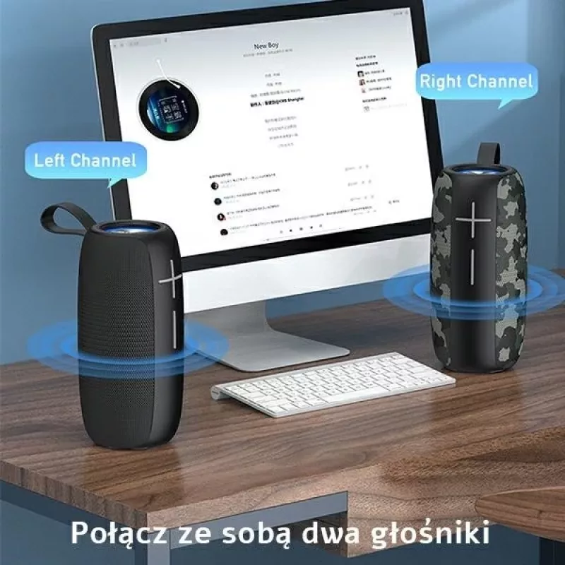 AWEI Y370 Tragbarer Bluetooth-Lautsprecher 20W Schwarz