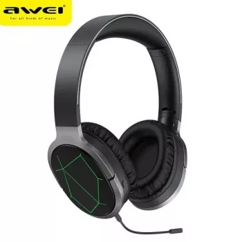 AWEI A799BL Bluetooth Gaming Headset mit Mikrofon, Over-Ear, Schwarz