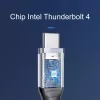 ORICO Thunderbolt 4 Kabel USB-C 40 Gbit/s 8K60Hz PD 100W 2m Schwarz
