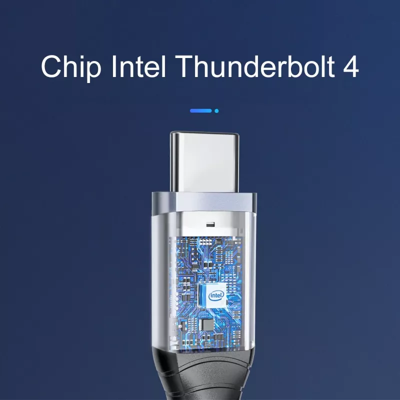 ORICO Thunderbolt 4 Kabel USB-C 40 Gbit/s 8K60Hz PD 100W 2m Schwarz